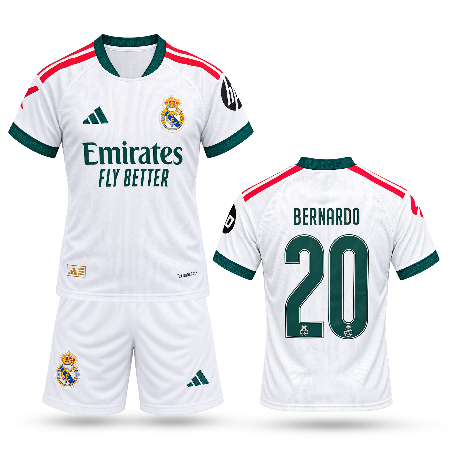 Real Madrid Echipament De Fotbal Copii, Bernardo. 26/27