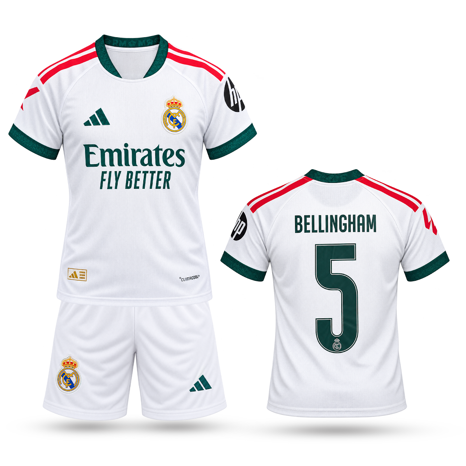 Real Madrid Echipament De Fotbal Copii, Bellingham. 26/27