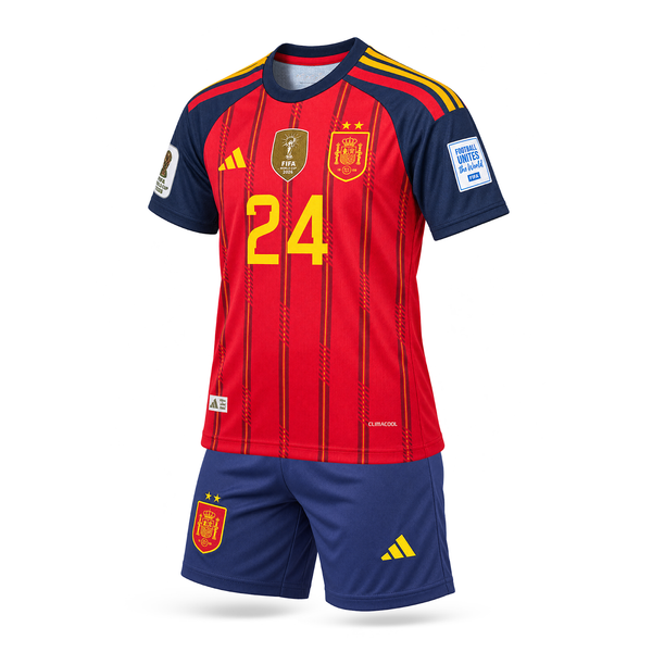 Spania Echipament De Fotbal Pentru Copii, Cucurella. World Cup 2026