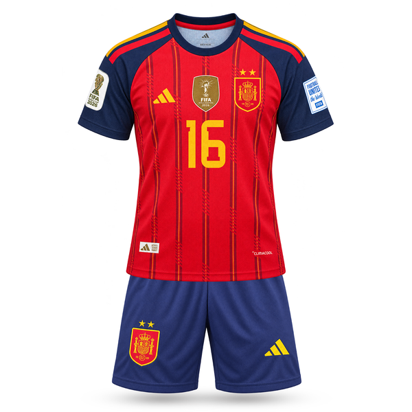 Spania Echipament De Fotbal Pentru Copii, Rodri. World Cup 2026