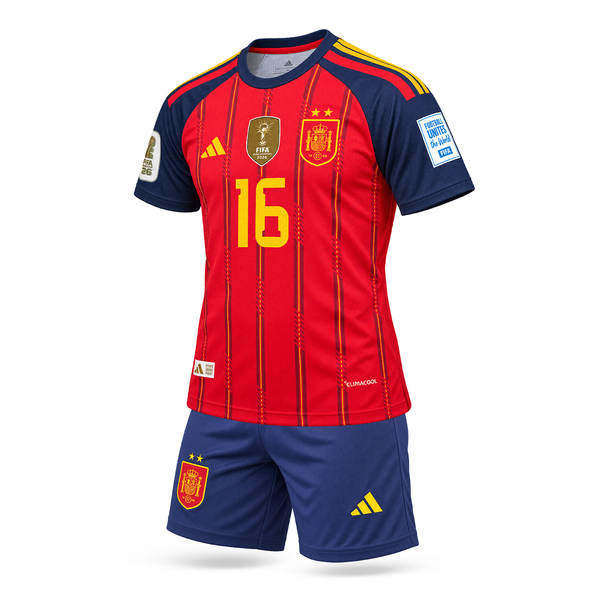 Spania Echipament De Fotbal Pentru Copii, Rodri. World Cup 2026