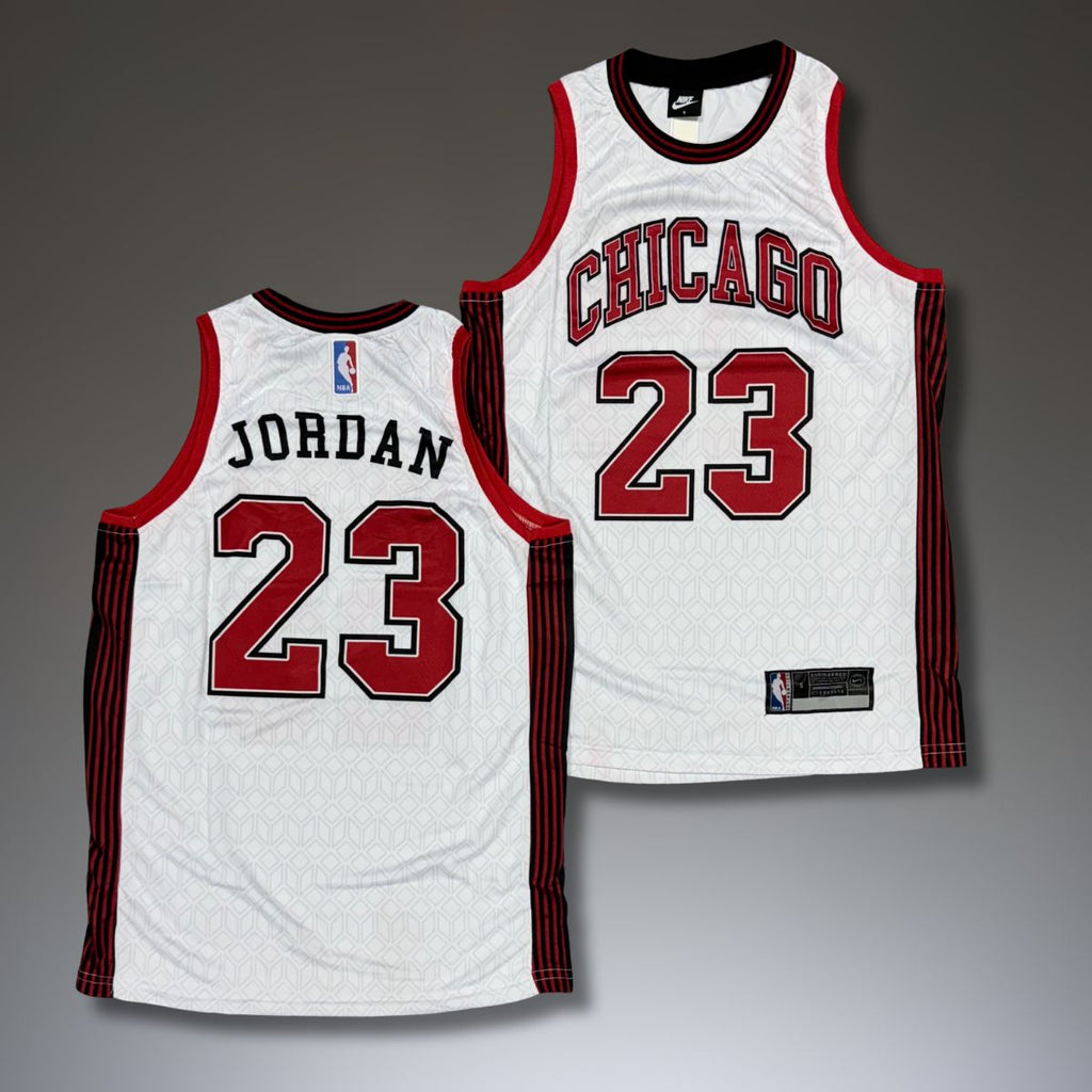 Tricou de baschet, bărbați, Chicago Bulls, Jordan, alb