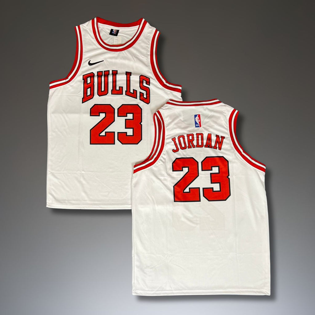 Tricou de baschet, bărbați, Chicago Bulls, Jordan, alb
