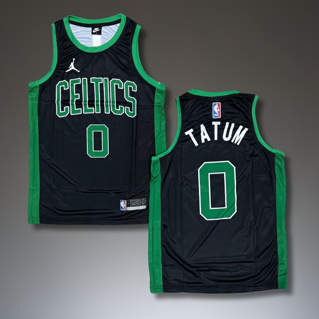 Tricou de baschet, bărbați, Boston Celtics, Tatum, negru