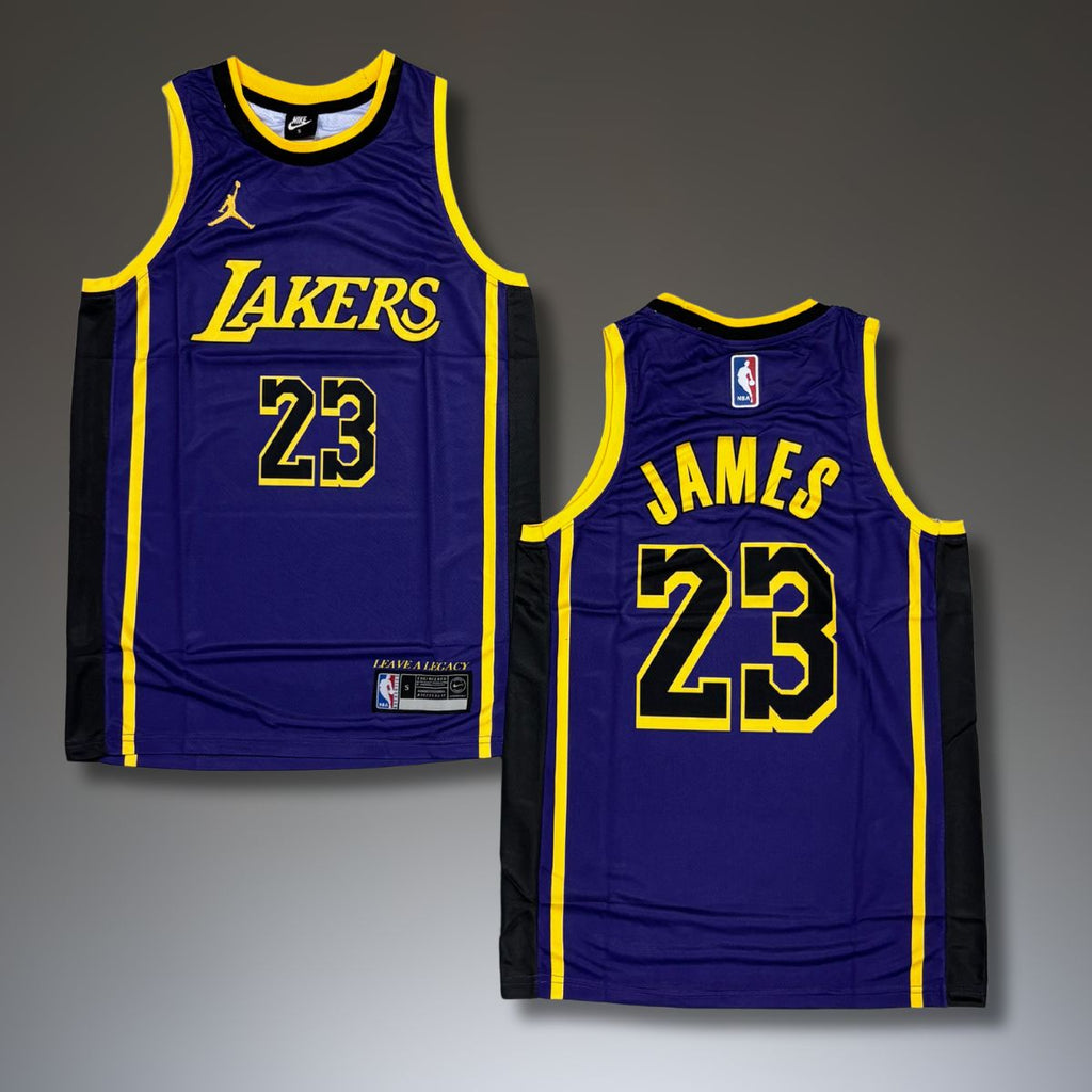 Tricou de baschet, bărbați, violet, Los Angeles Lakers, James