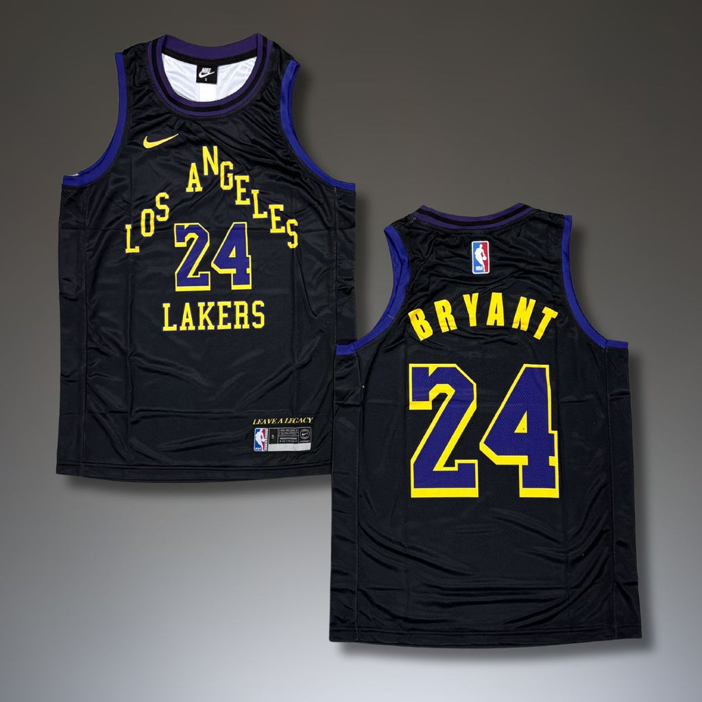 Tricou de baschet, bărbați, negru, Los Angeles Lakers, Bryant