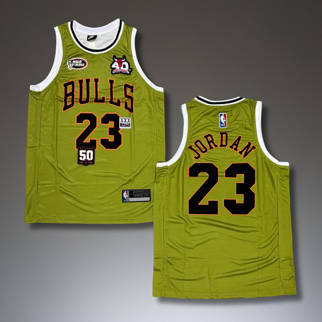 Tricou de baschet, bărbați, verde, Chicago Bulls, Jordan. Finală