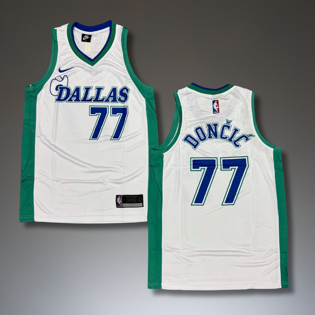 Tricou de baschet, bărbați, alb, Dallas Mavericks, Doncic