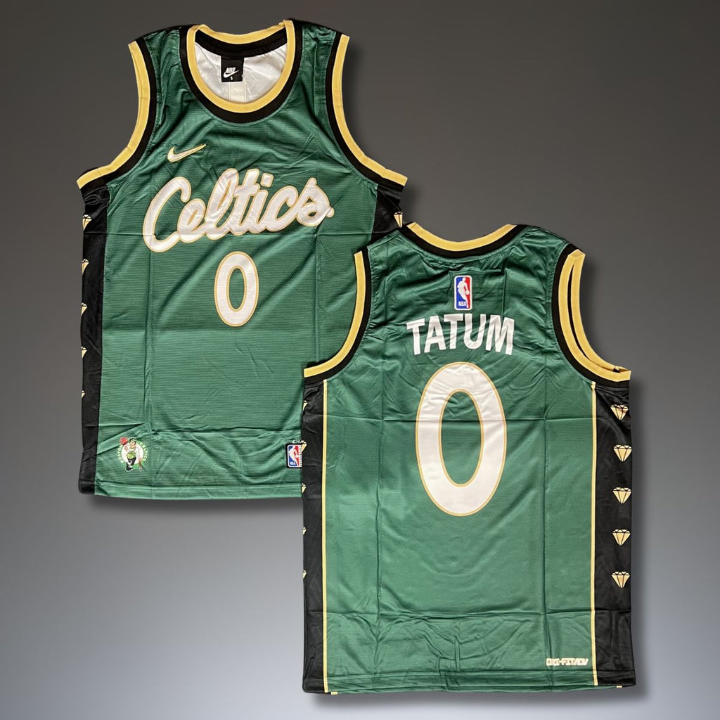 Tricou de baschet, bărbați, verde, Boston Celtics. Tatum