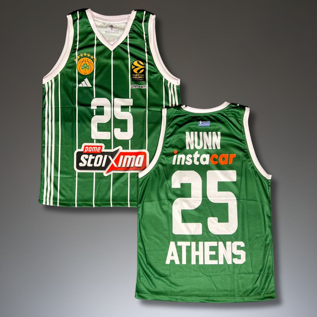 Tricou de baschet, bărbați, verde, Panathinaikos, Nunn