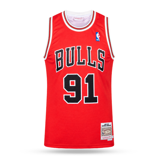 Chicago Bulls Bărbați Retro Maiou De Baschet, Rodman. Hardwood Classics, Roșu