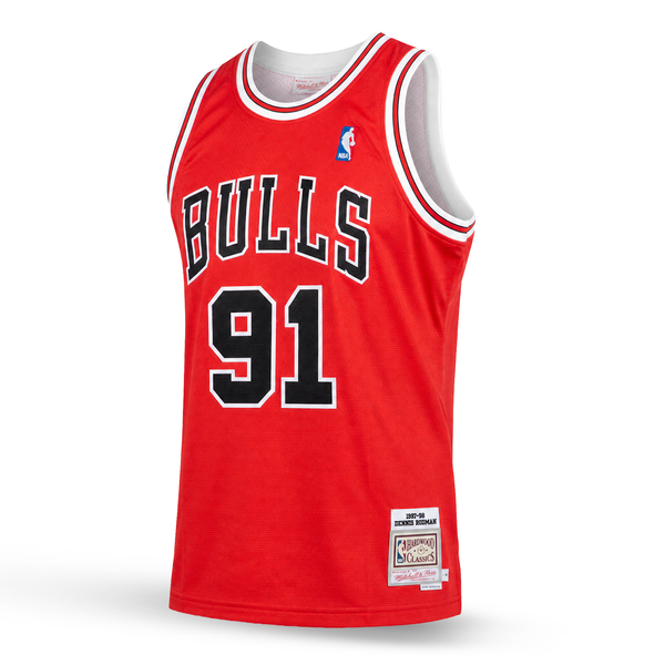 Chicago Bulls Bărbați Retro Maiou De Baschet, Rodman. Hardwood Classics, Roșu