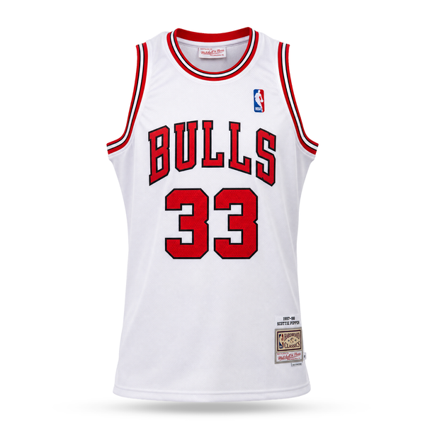 Chicago Bulls Bărbați Retro Maiou De Baschet, Pippen. Retro Hardwood Classics, Alb