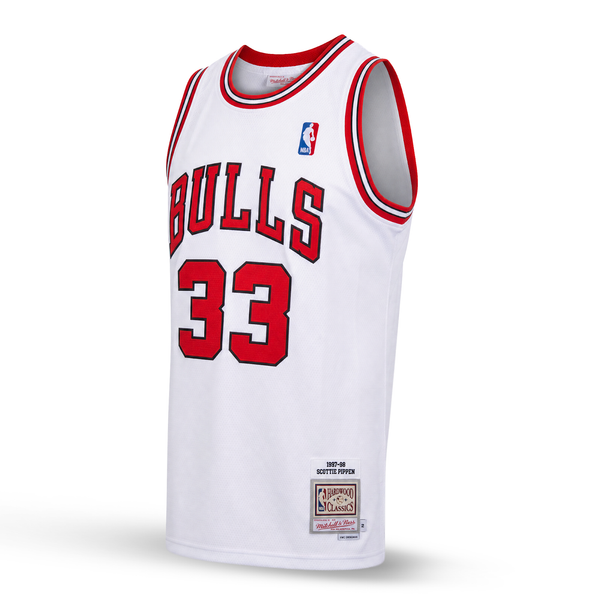 Chicago Bulls Bărbați Retro Maiou De Baschet, Pippen. Retro Hardwood Classics, Alb