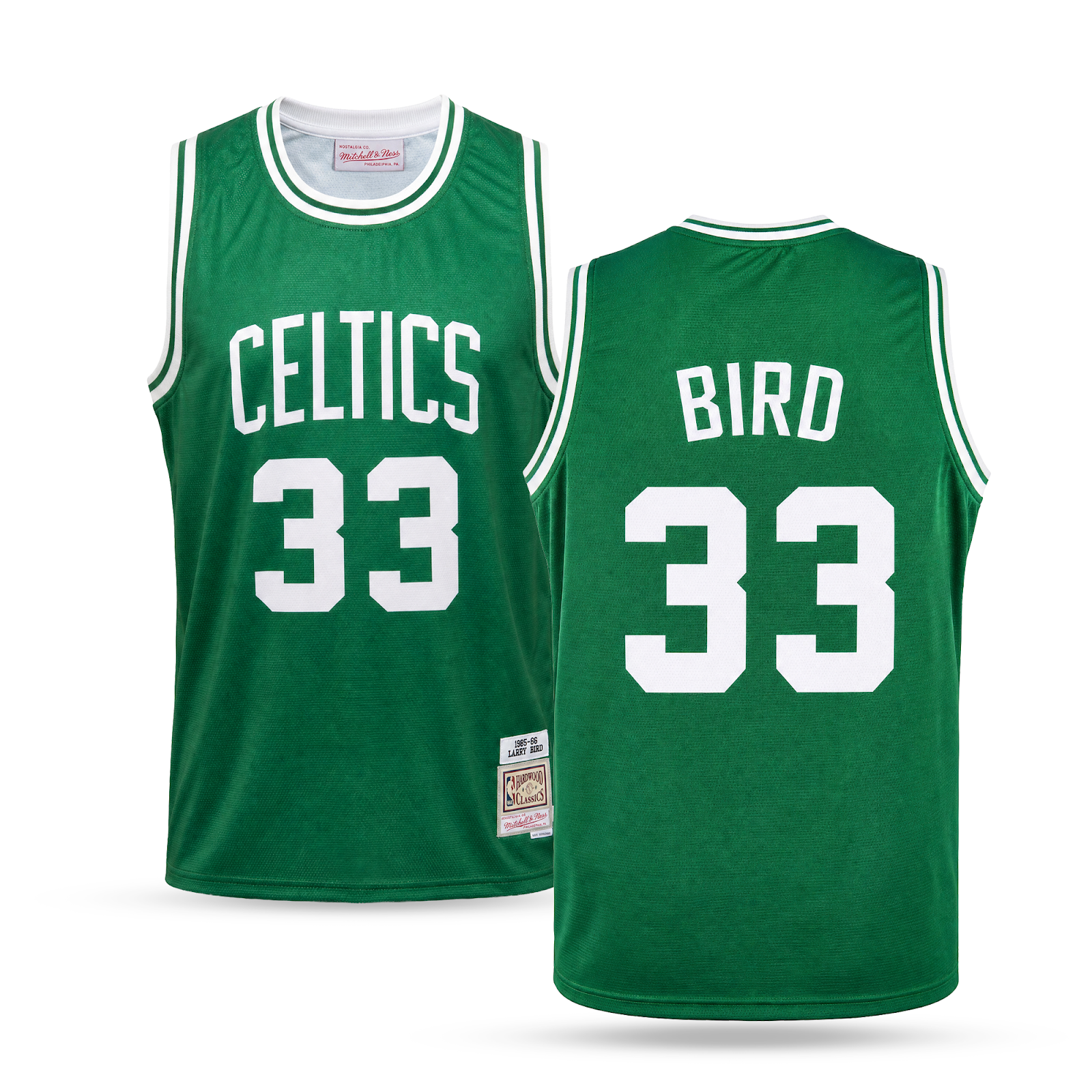 Boston Celtics Tricou De Baschet Retro Pentru Bărbați, Bird. Hardwood Classics, Verde