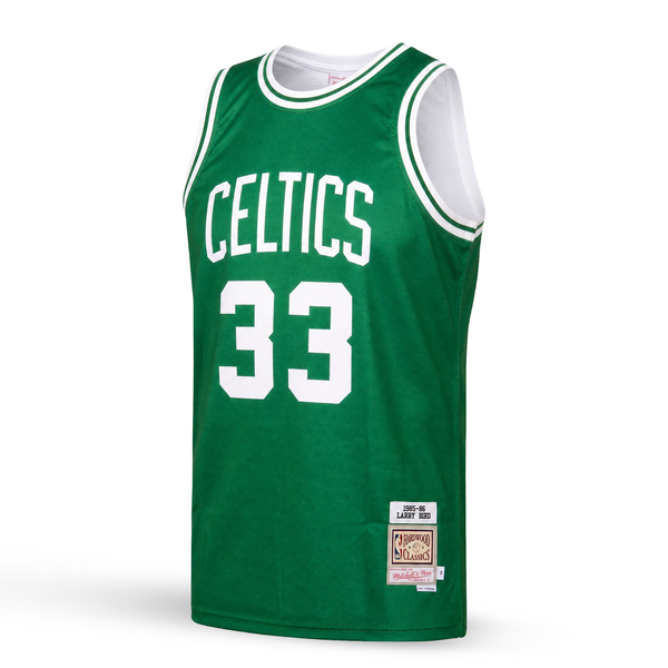 Boston Celtics Tricou De Baschet Retro Pentru Bărbați, Bird. Hardwood Classics, Verde