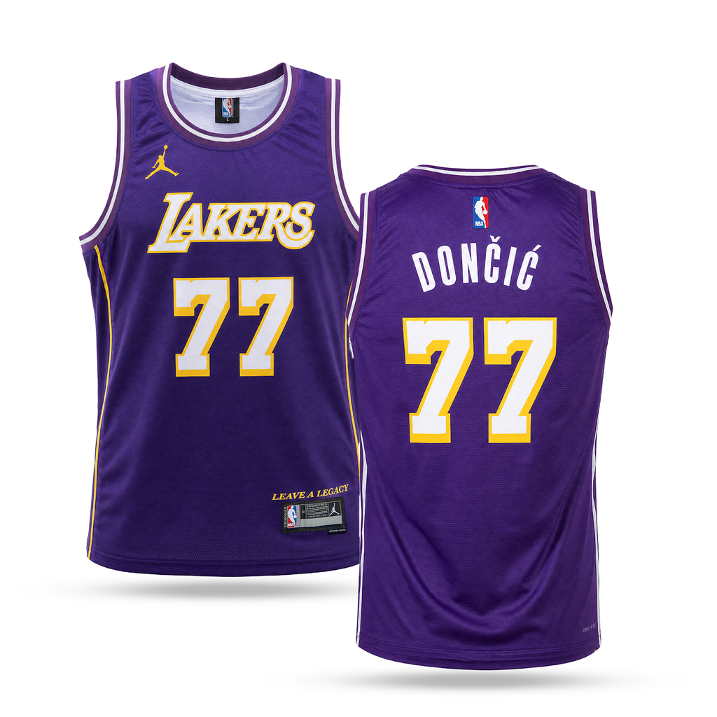 LA Lakers Tricou De Baschet Pentru Bărbați, Doncič. Mov