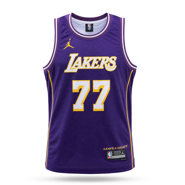 LA Lakers Tricou De Baschet Pentru Bărbați, Doncič. Mov