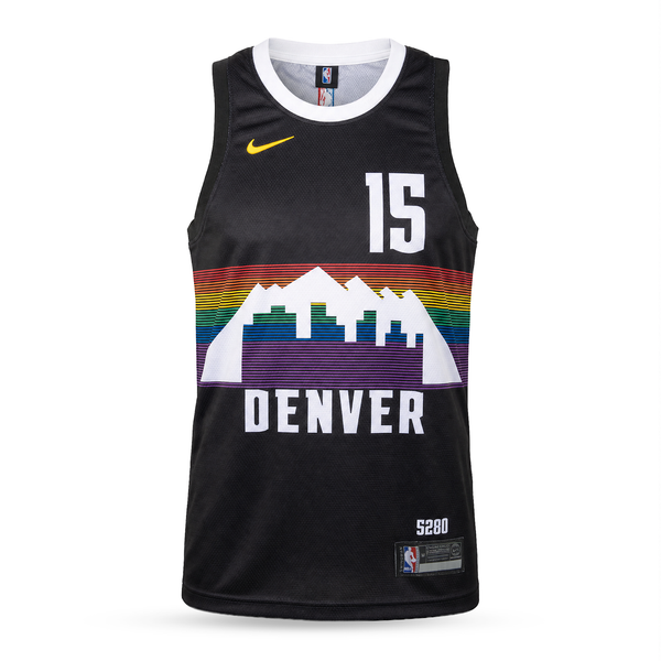 Denver Nuggets Tricou De Baschet Bărbătesc, Jokic. Negru