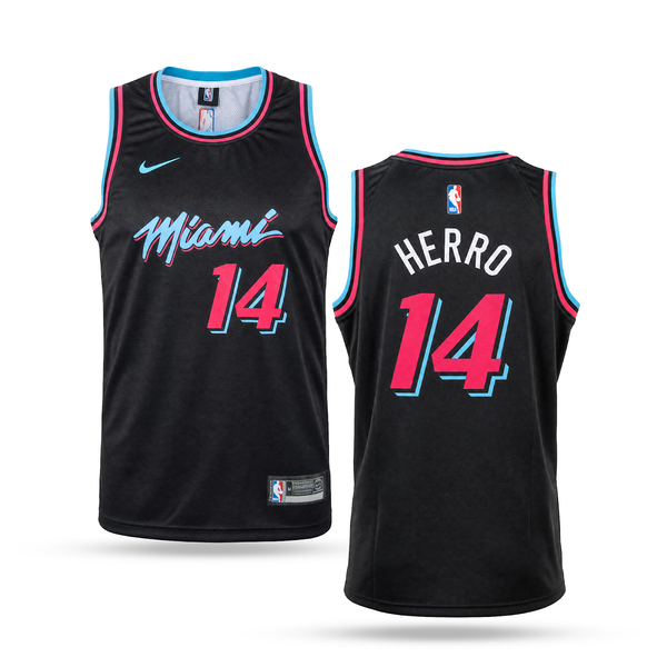 Miami Heat Bărbați Maiou De Baschet, Herro. Negru