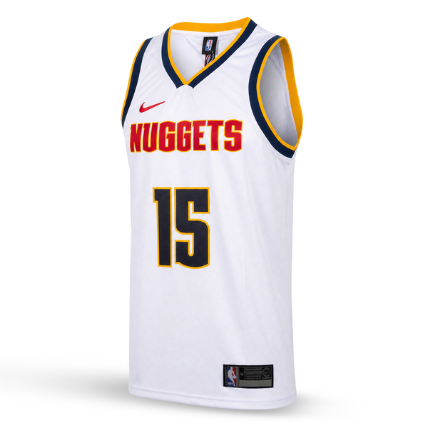 Denver Nuggets Tricou De Baschet Pentru Bărbați, Jokic. Alb