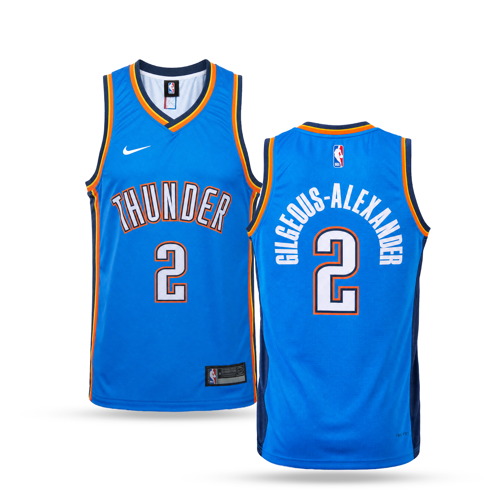 Oklahoma City Thunder Tricou De Baschet Bărbătesc, Alexander. Albastru