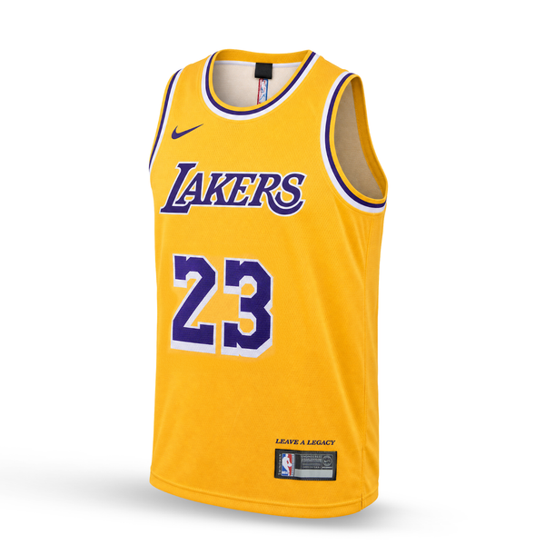LA Lakers Maiou De Baschet, James. 26/27, Galben