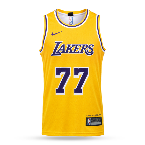 LA Lakers Tricou De Baschet Pentru Bărbați, Doncic. 26/27, Galben