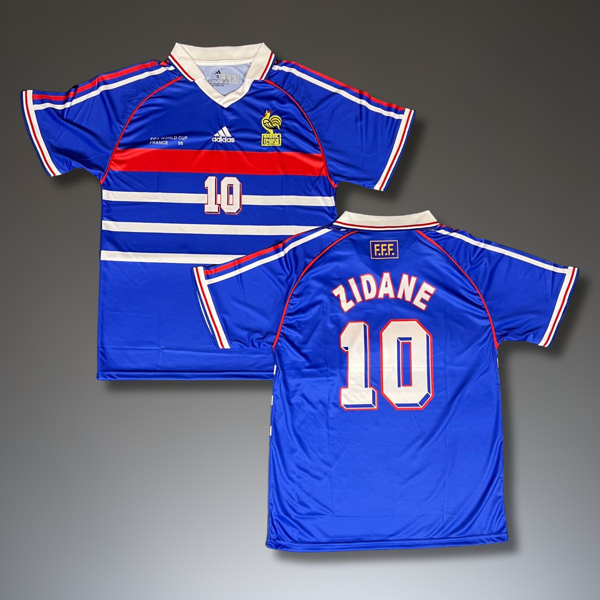 Tricou de fotbal, bărbați, Franţa, Zidane, Cupa mondială de Franţa 1998