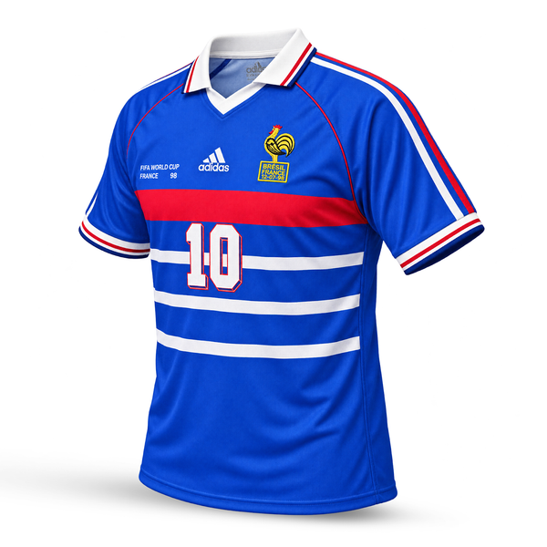 Tricou de fotbal, bărbați, Franţa, Zidane, Cupa mondială de Franţa 1998