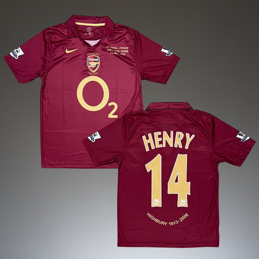 Tricou de fotbal, bărbați, Arsenal, Henry, CL Finala 2006