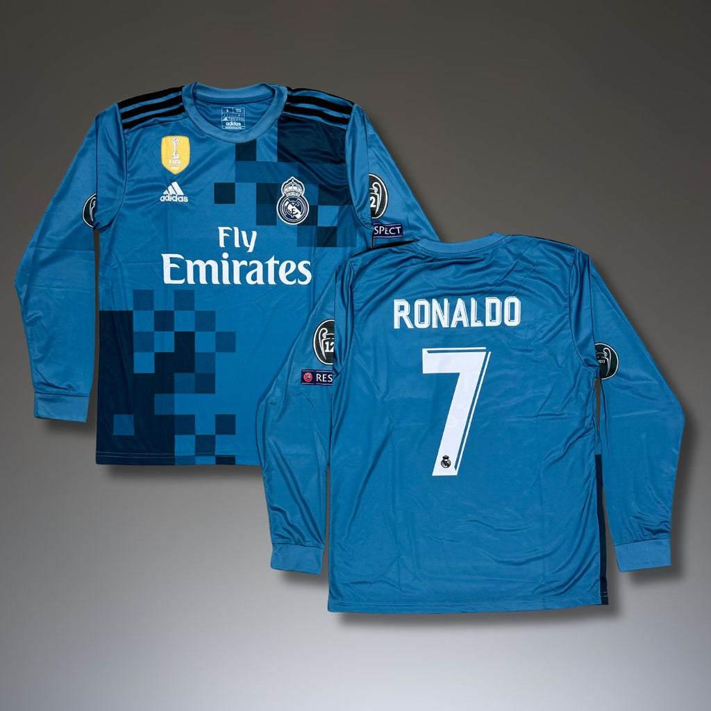 Tricou de fotbal cu mânecă lungă, bărbați, Real Madrid, Ronaldo. CMC 2017