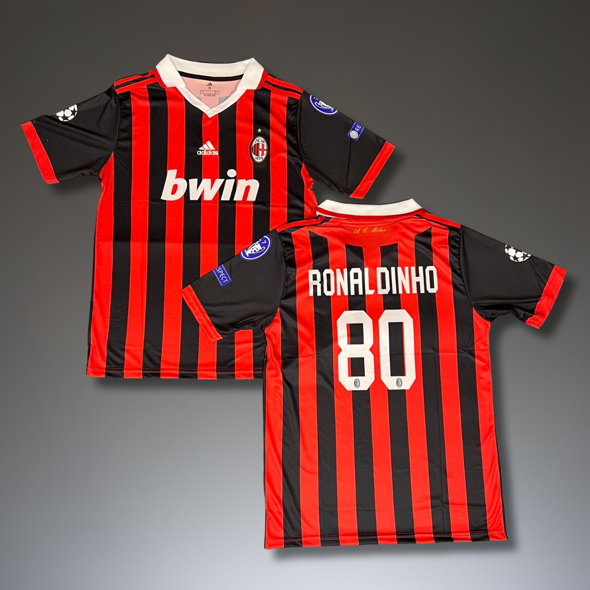 Tricou de fotbal, bărbați, Milan, Ronaldinho. Classic 2009