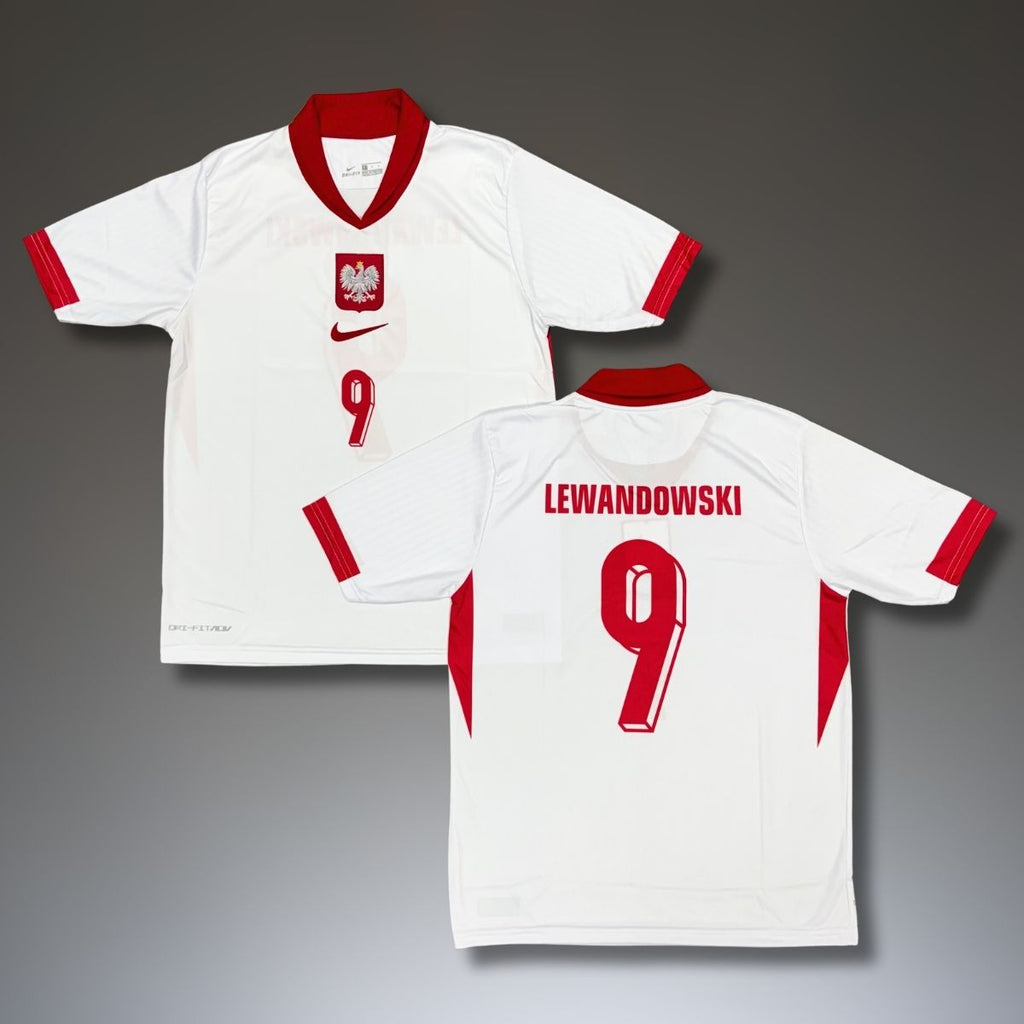 Tricou de fotbal, bărbați, Polonia, Lewandowski. EURO 2024