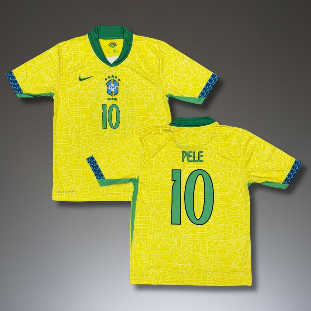 Tricou de fotbal, bărbați, Brazilia, Pele. Clasic