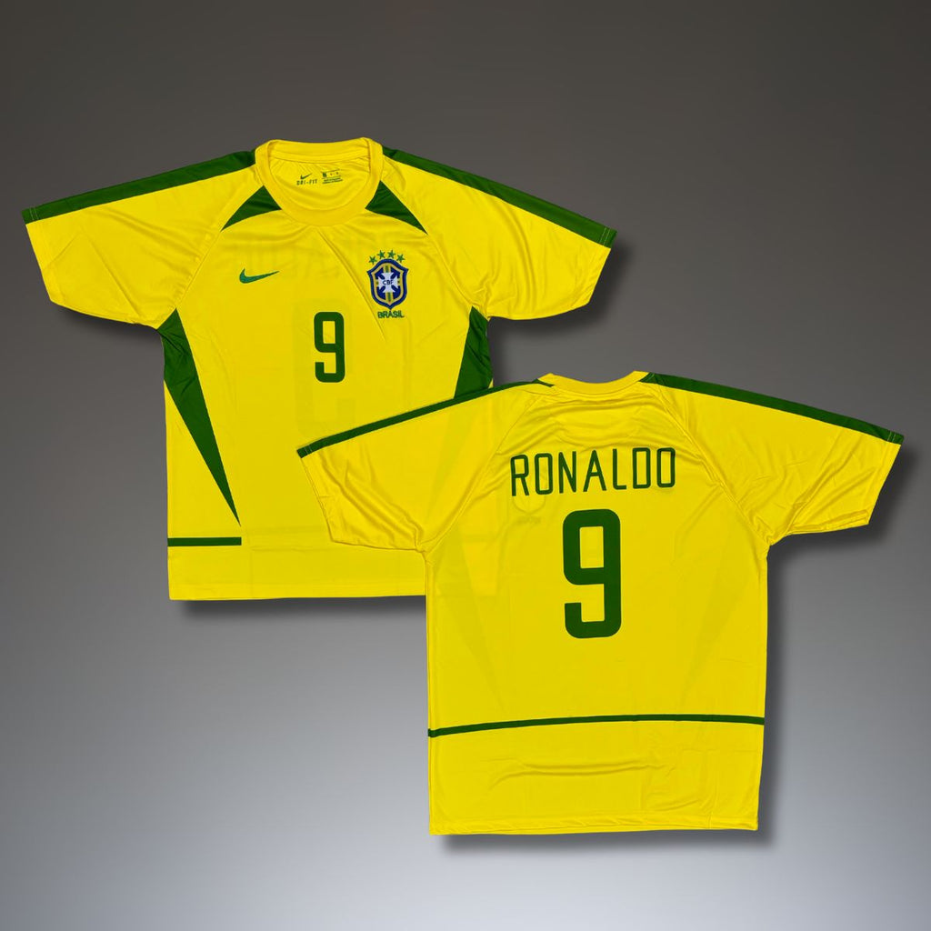 Tricou de fotbal pentru bărbați, Brazilia, Ronaldo. SP 2002