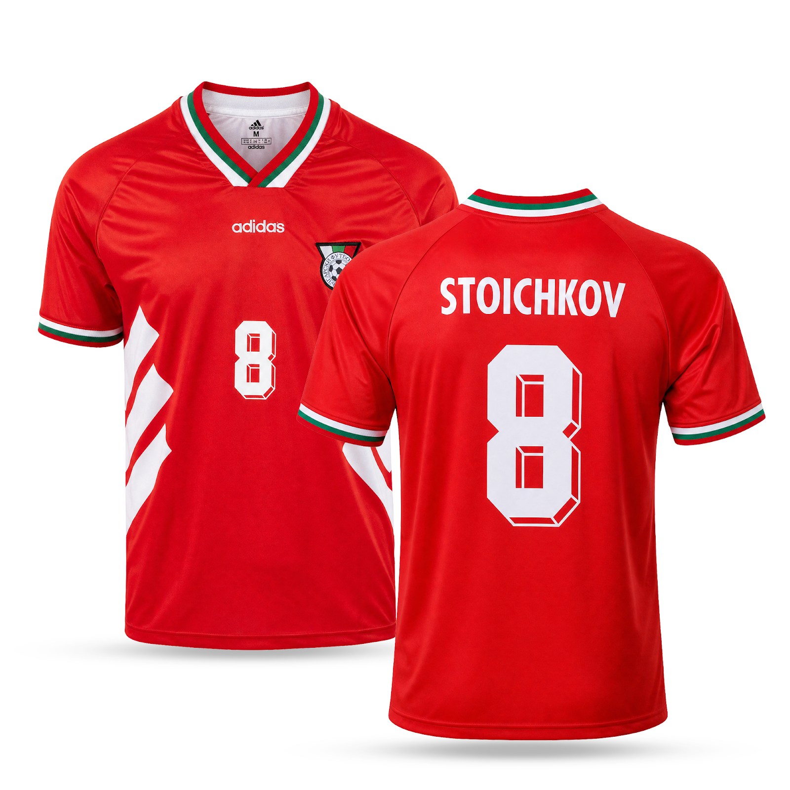 Tricou de fotbal de rezervă pentru bărbați, Bulgaria, Stoichkov. Cupa Mondială 1994