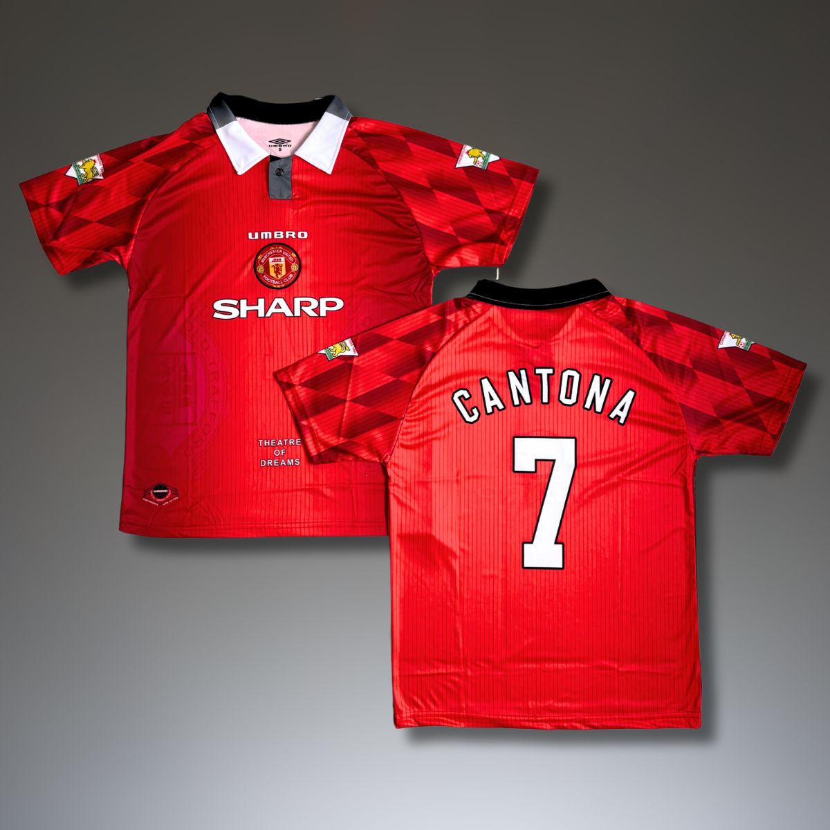 ウェア Manchester United  Cantona Tricou de fotbal pentru bărbați Manchester United, Cantona. Clasic