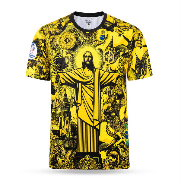 Tricou de fotbal pentru bărbați Brazilia, galben, Neymar. Ediție specială