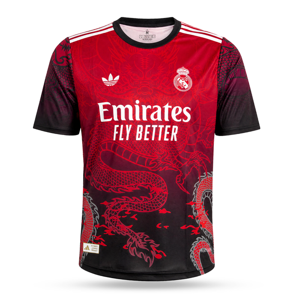 Tricou de fotbal pentru bărbați Real Madrid, roșu, Ronaldo. Ediția Dragon 2025
