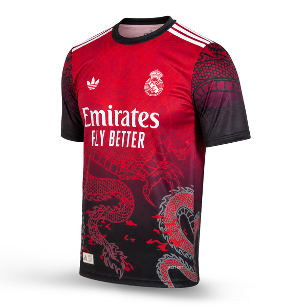 Tricou de fotbal pentru bărbați Real Madrid, roșu, Ronaldo. Ediția Dragon 2025