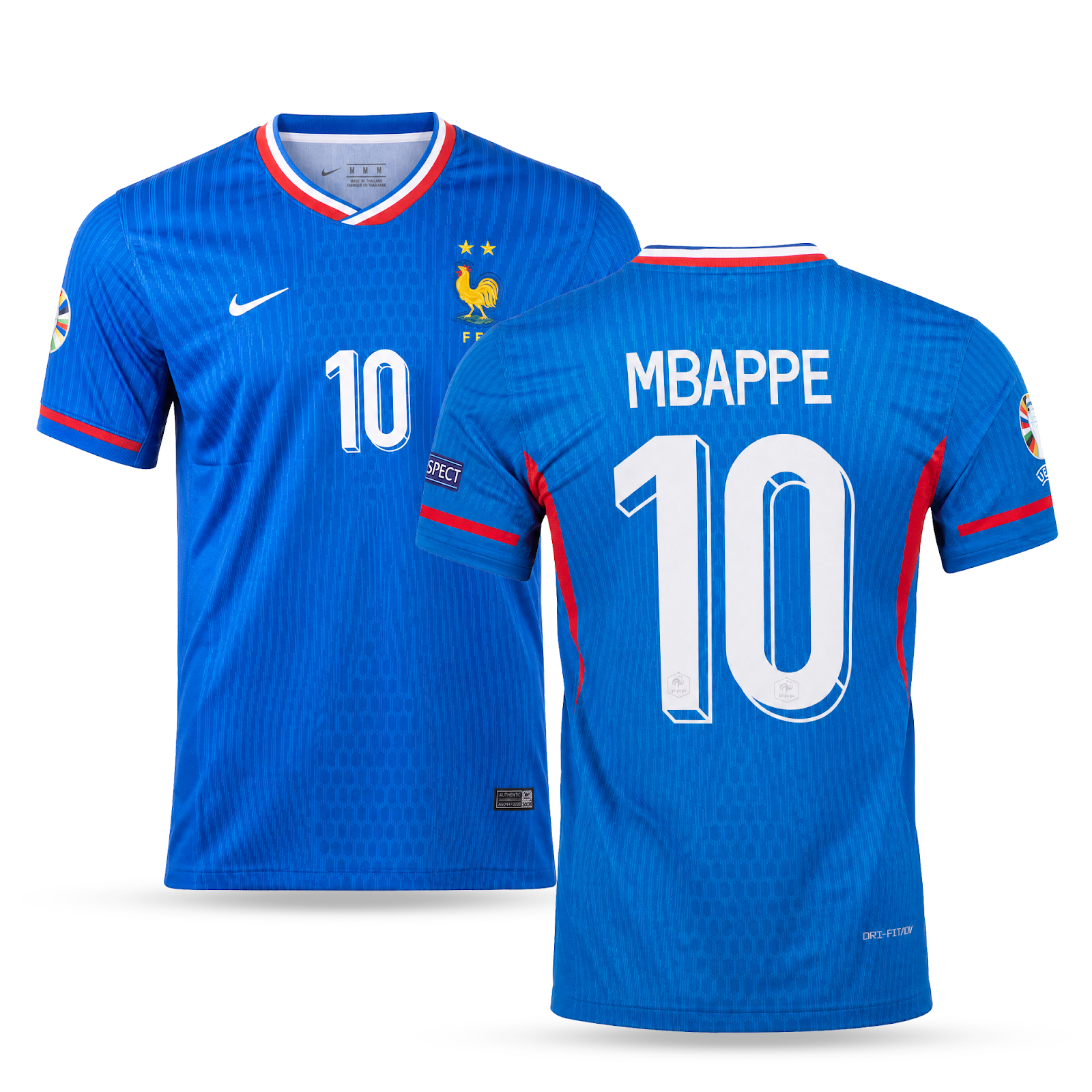 Tricou de fotbal pentru bărbați Franța, Mbappe. EURO 2024