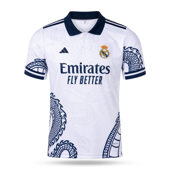 Tricou de fotbal Real Madrid pentru bărbați, Bellingham. Ediția dragonului alb 2025