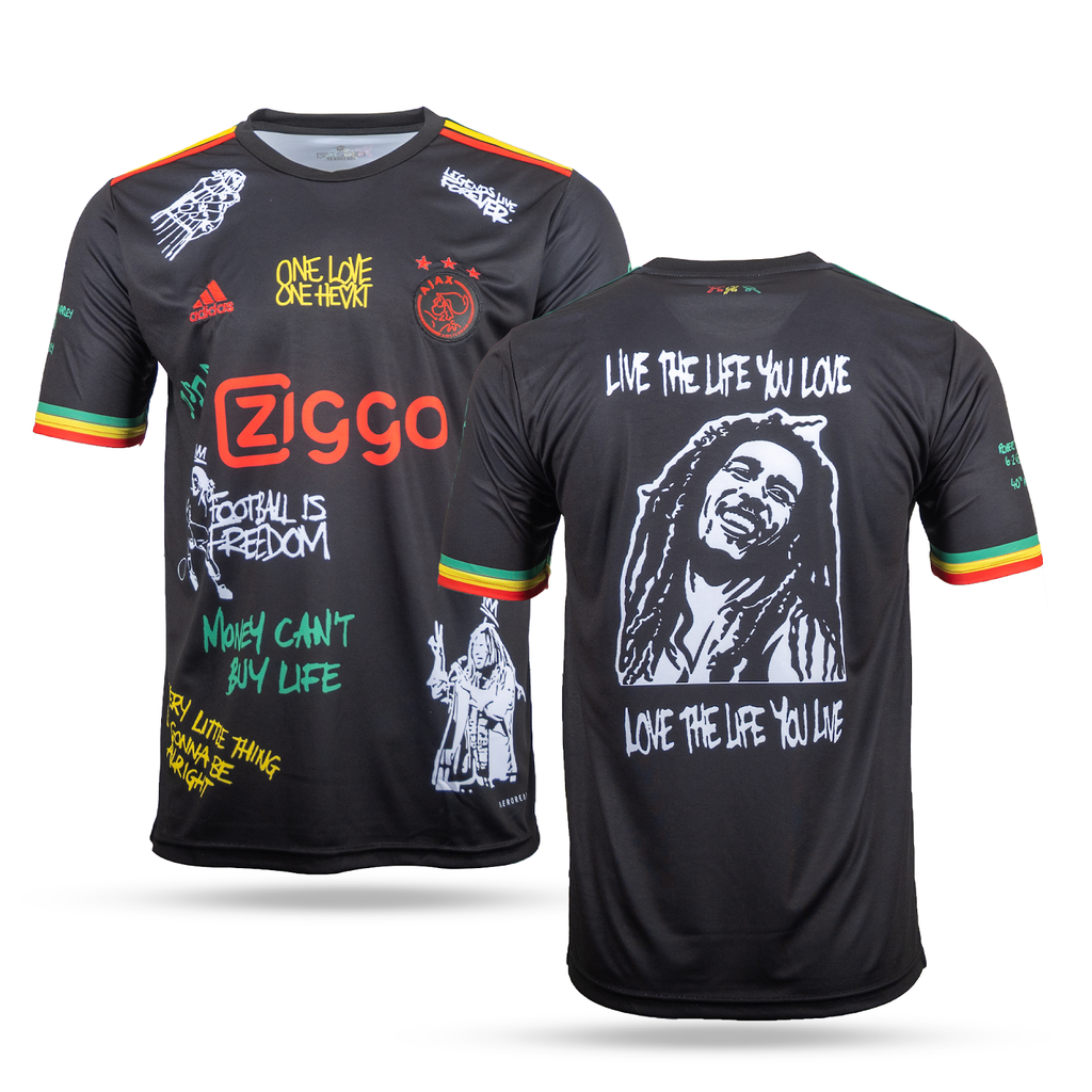 Tricou de fotbal pentru bărbați Ajax. Ediție Bob Marley