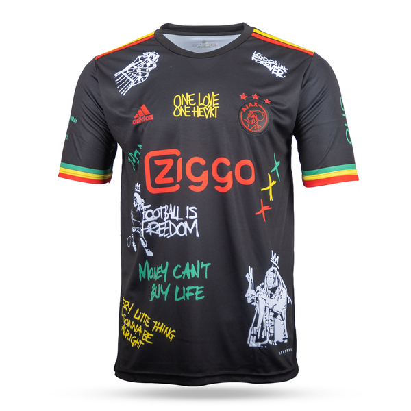 Tricou de fotbal pentru bărbați Ajax. Ediție Bob Marley