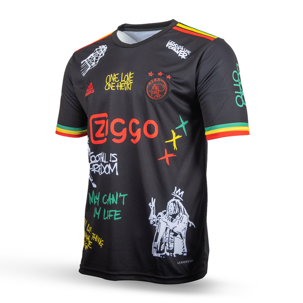 Tricou de fotbal pentru bărbați Ajax. Ediție Bob Marley