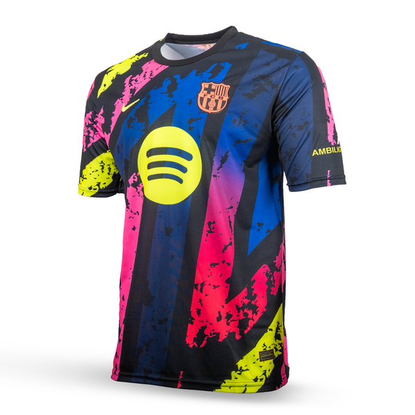 Tricou de fotbal fluorescent pentru bărbați Barcelona, Yamal. Ediție în culori neon