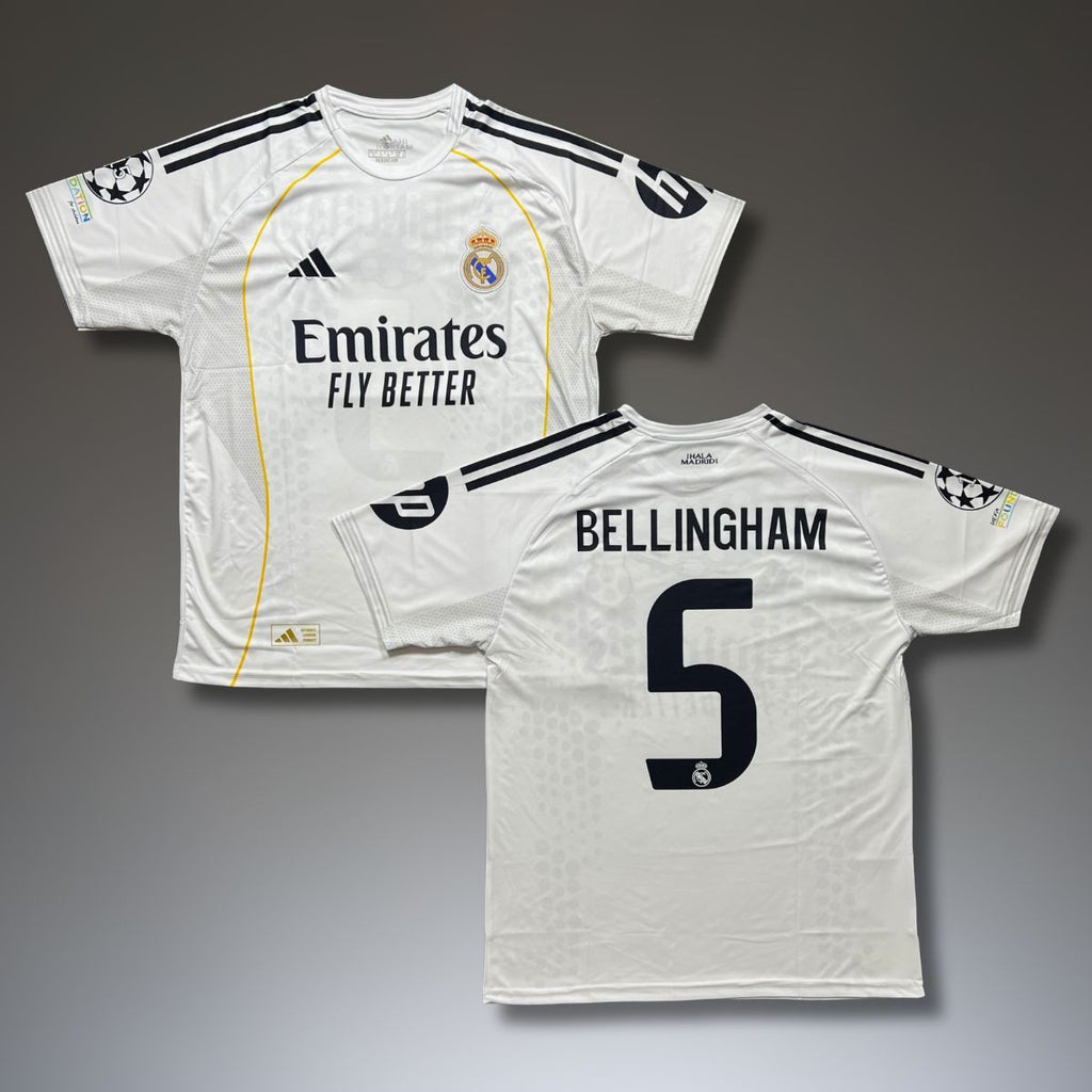 Tricou de fotbal pentru bărbați Real Madrid, Bellingham. 25/26