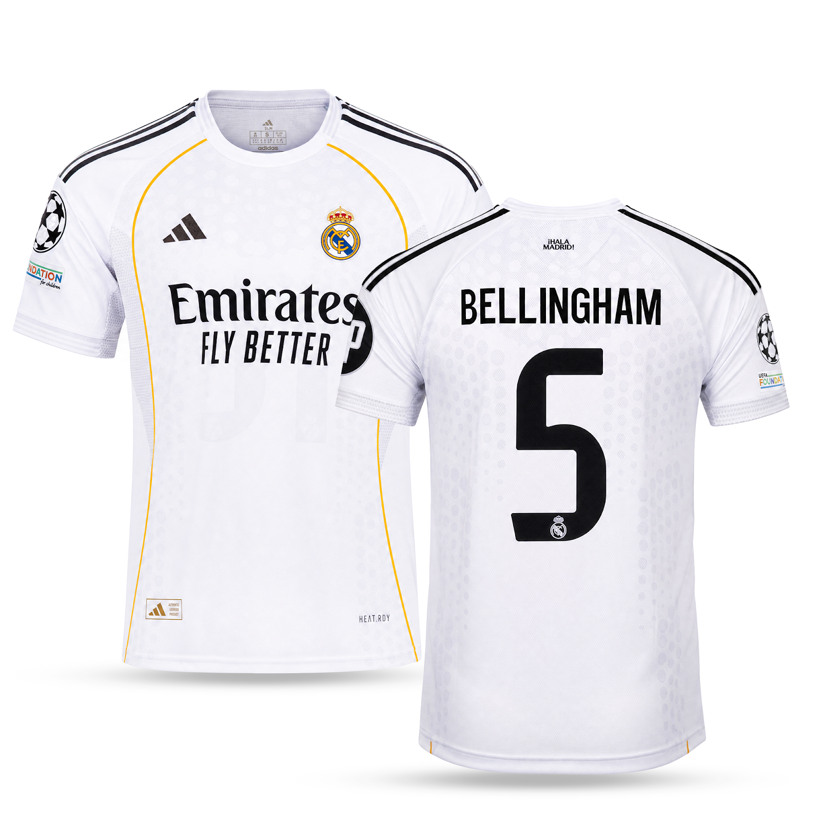 Tricou de fotbal pentru bărbați Real Madrid, Bellingham. 25/26