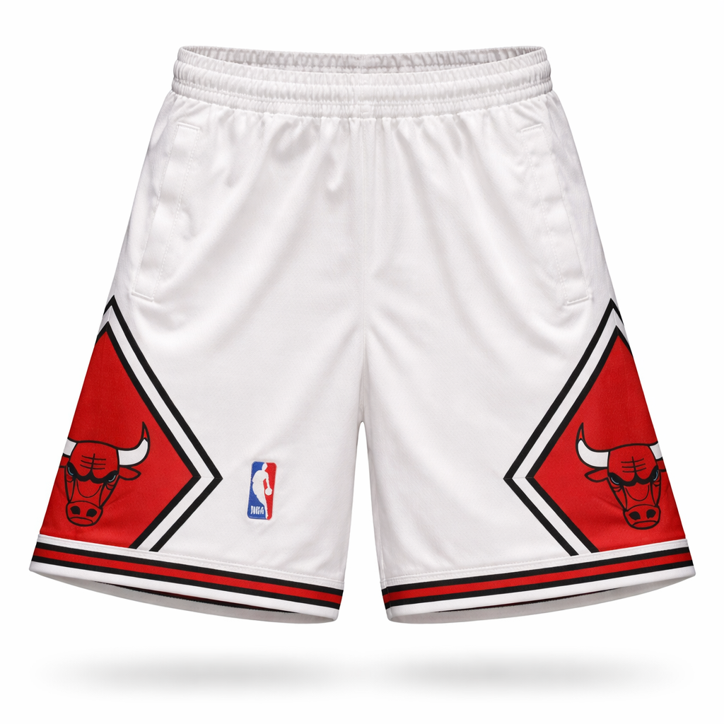 Chicago Bulls Pantaloni Scurți Pentru Bărbați. Albi